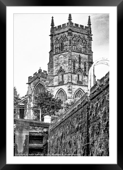 Kidderminster Church  Framed Mounted Print by keith hannant