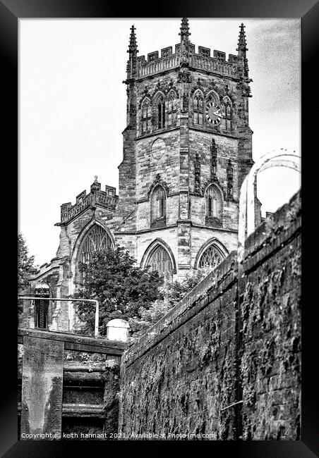 Kidderminster Church  Framed Print by keith hannant