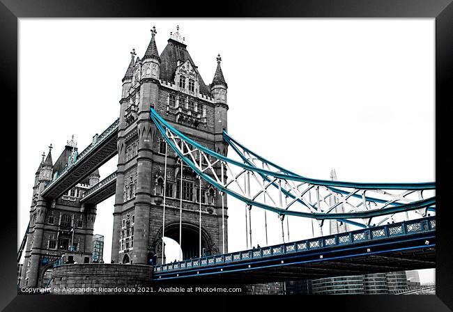 Tower Bridge Framed Print by Alessandro Ricardo Uva