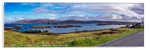 Loch Pooltiel on the Duirinish peninsula, on the I Acrylic by Terry Senior