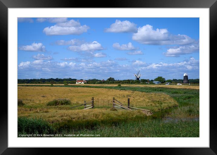 Norfolk Broads Framed Mounted Print by Rick Bowden