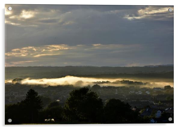 Morning mist Acrylic by Roy Hinchliffe