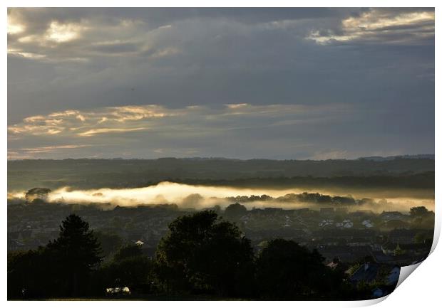 Morning mist Print by Roy Hinchliffe
