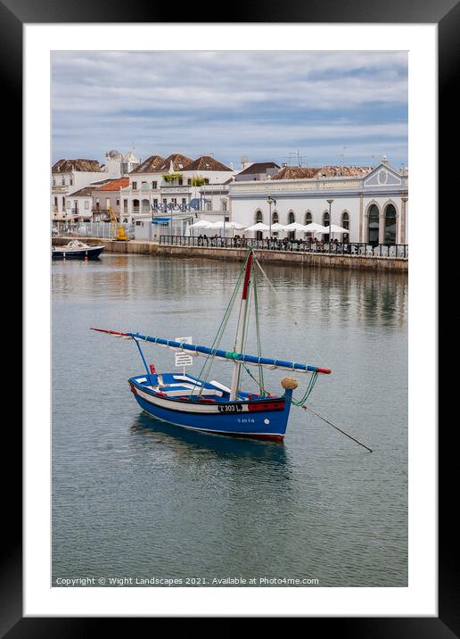 Rio Galao Tavira Portugal Framed Mounted Print by Wight Landscapes