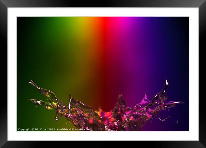 Splash of Colour Framed Mounted Print by Nic Croad