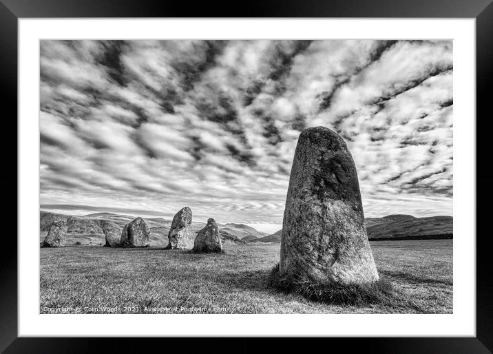 Castlerigg Stone Circle Framed Mounted Print by Colin Woods