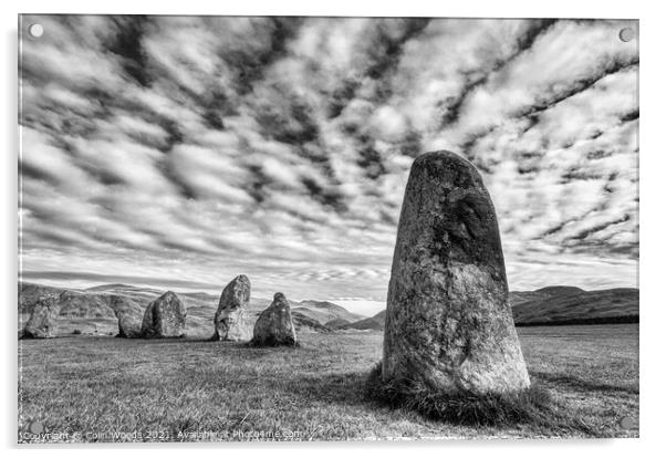 Castlerigg Stone Circle Acrylic by Colin Woods