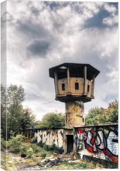 East German Watchtower Canvas Print by Colin Woods