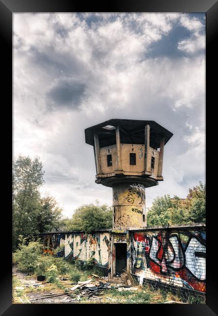 East German Watchtower Framed Print by Colin Woods
