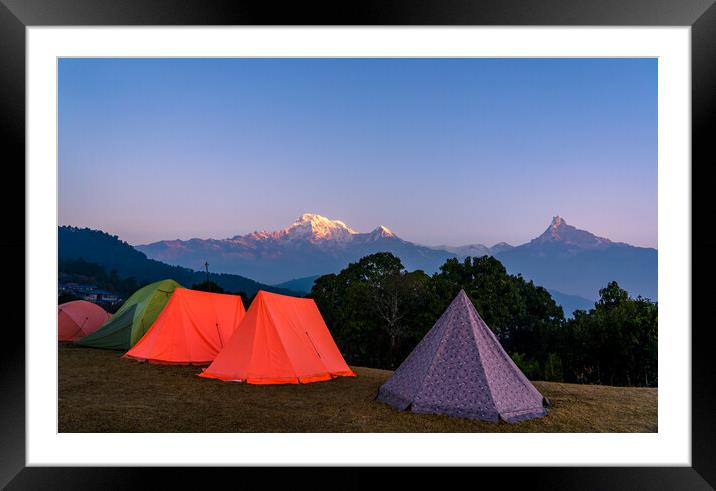 Outdoor Camping tent Framed Mounted Print by Ambir Tolang