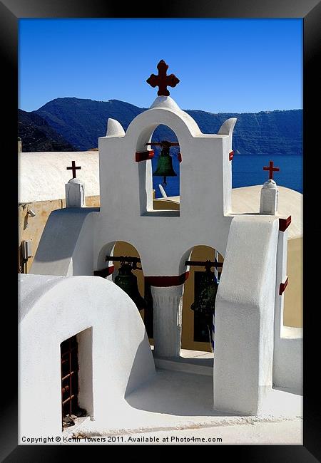 Oia, Santorini, Greece Canvases & Prints Framed Print by Keith Towers Canvases & Prints