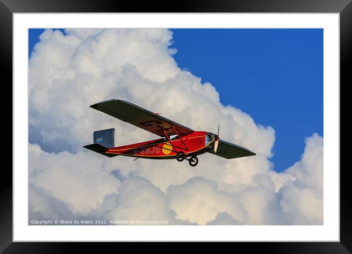 Anec II In Summer Skies Framed Mounted Print by Steve de Roeck