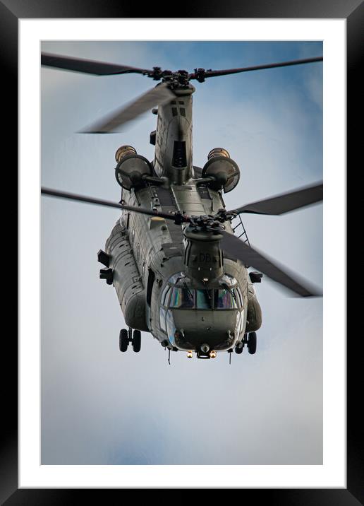 CH-47 Chinook Framed Mounted Print by J Biggadike