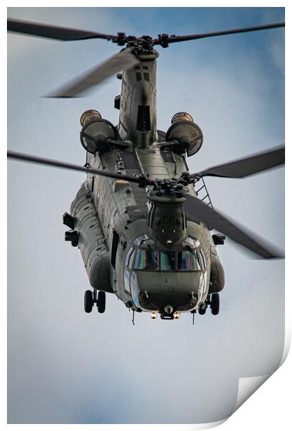 CH-47 Chinook Print by J Biggadike