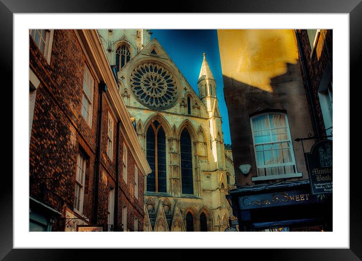 Yorkminster Framed Mounted Print by francesco mastrandrea