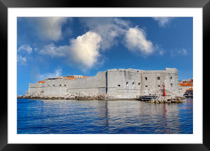 Walls of Dubrovnik croatia Framed Mounted Print by Kevin Snelling