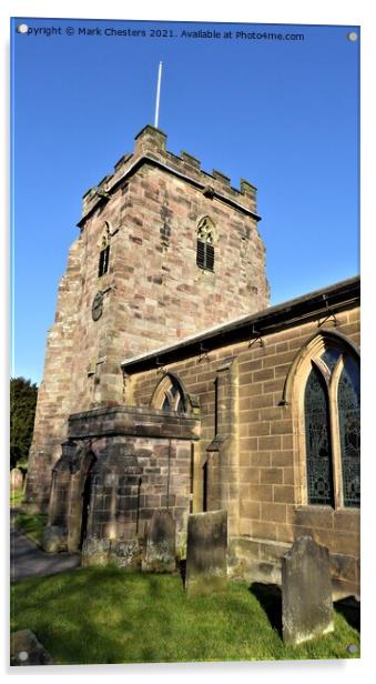 Majestic Medieval Church Tower Acrylic by Mark Chesters