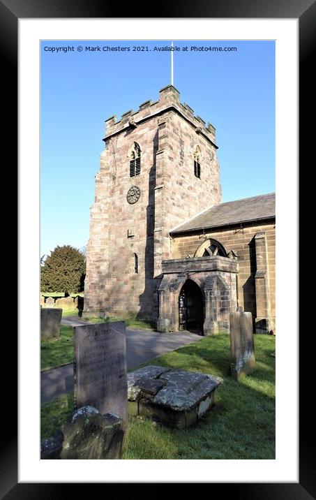Majestic 13th Century Church Tower Framed Mounted Print by Mark Chesters