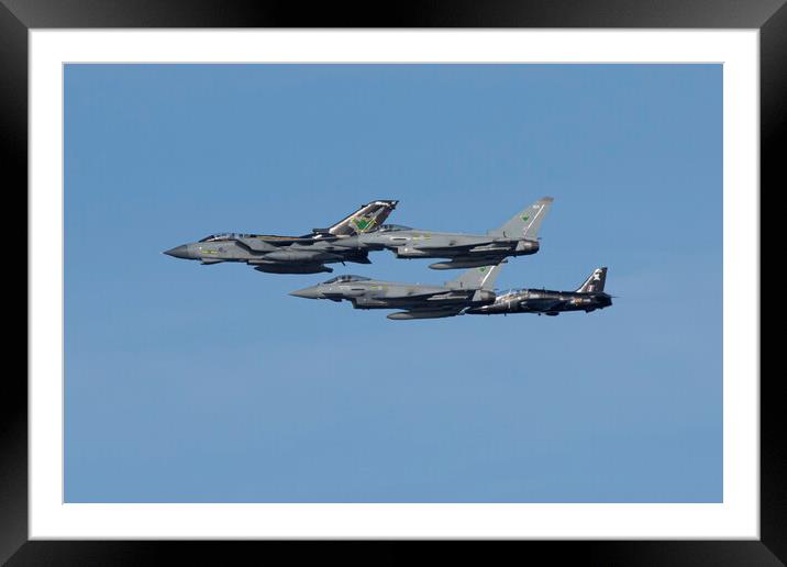 RAF Lossie Tornado Farewell Framed Mounted Print by J Biggadike