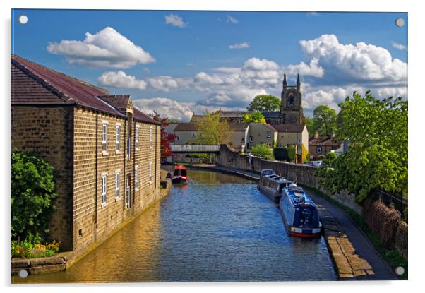Leeds & Liverpool Canal at Skipton Acrylic by Darren Galpin