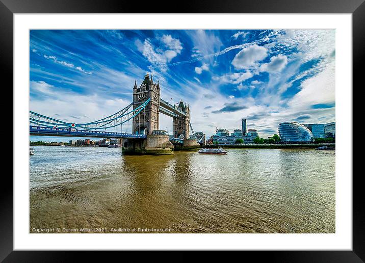 Majestic Gateway to London Framed Mounted Print by Darren Wilkes