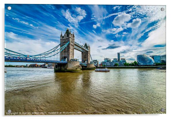 Majestic Gateway to London Acrylic by Darren Wilkes