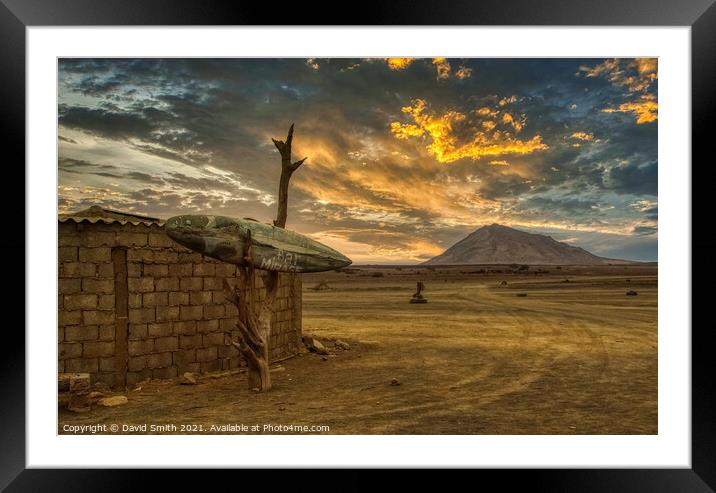 Desert bar on the island of Sal Framed Mounted Print by David Smith