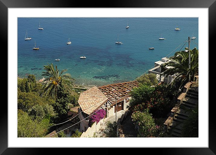 Taormina - Sicily Framed Mounted Print by Sebastian Wuttke