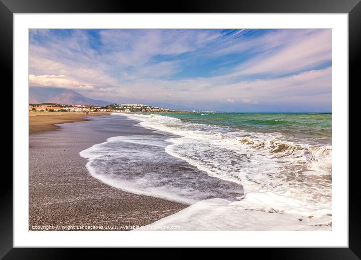 San Luis de Sabinillas Malaga Spain Framed Mounted Print by Wight Landscapes