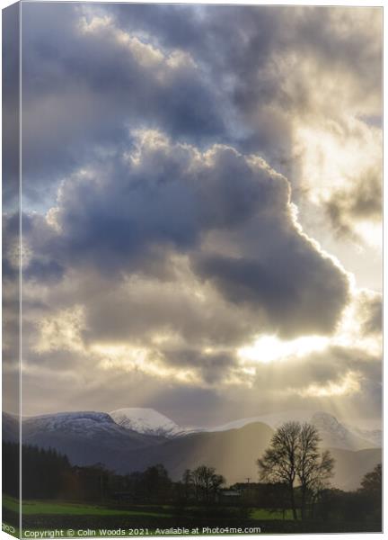 Lake District Sunset Canvas Print by Colin Woods