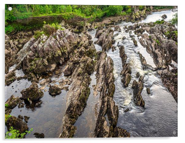 River Sneem, Kerry, Ireland Acrylic by Mark Llewellyn