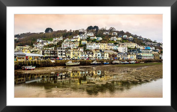 Looe Harbour, Cornwall, England, UK Framed Mounted Print by Mark Llewellyn