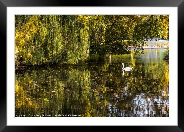 Reflections in a Liverpool Park  Framed Mounted Print by Phil Longfoot