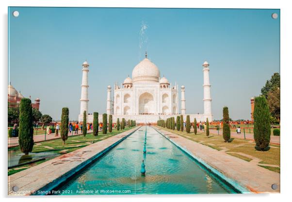 Taj Mahal Acrylic by Sanga Park