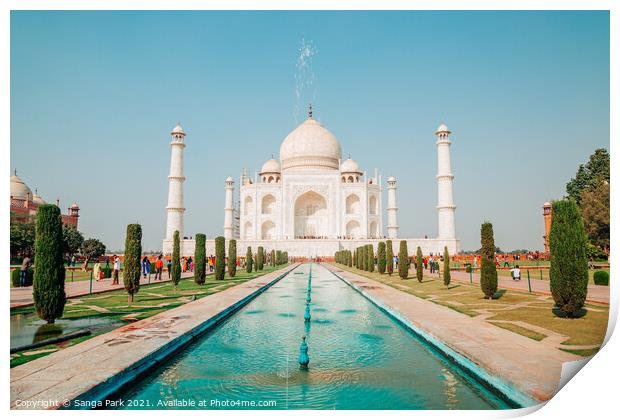 Taj Mahal Print by Sanga Park