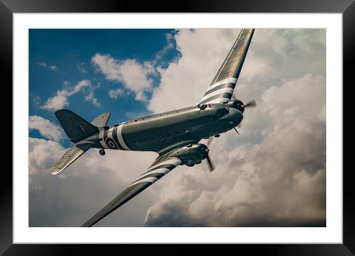 DC-3 Kwicherbichen Framed Mounted Print by J Biggadike
