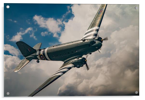 DC-3 Kwicherbichen Acrylic by J Biggadike