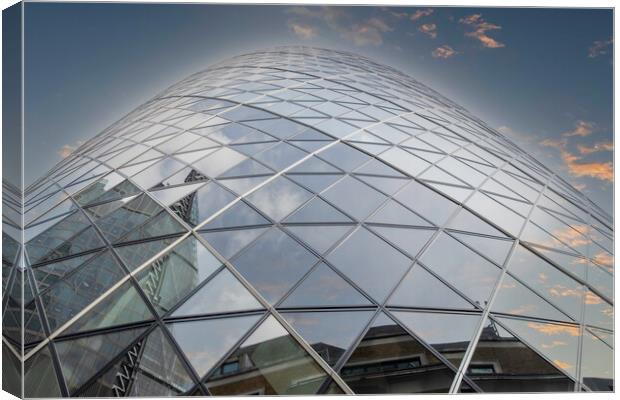 Gherkin Canvas Print by Perry Johnson