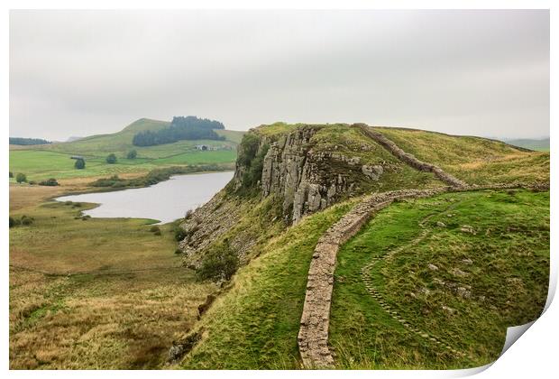 Hadrian's Wall  Print by Roger Green