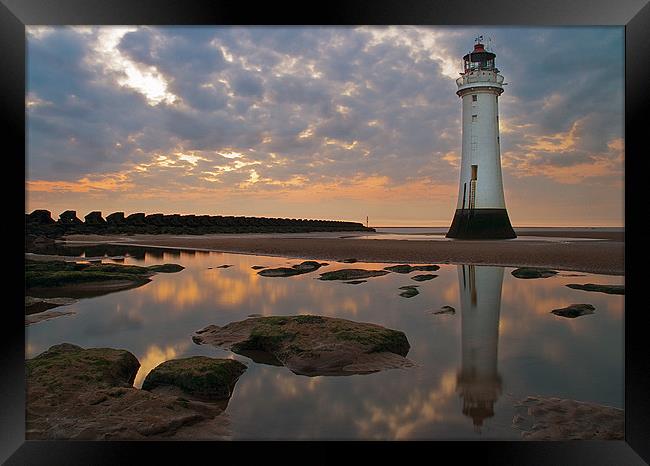 Perch Rock Lighthouse Framed Print by Wayne Molyneux