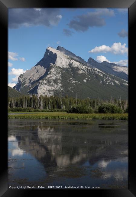 Mount Rundle and Vermillion Lakes, Banff, Alberta, Canada Framed Print by Geraint Tellem ARPS