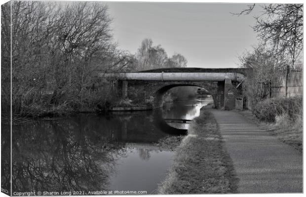 Walks along the Shropshire Union Canal Canvas Print by Photography by Sharon Long 