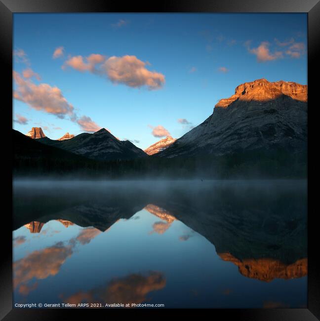 Wedge Pond at sunrise, Kananaskis Country, Alberta, Canada Framed Print by Geraint Tellem ARPS