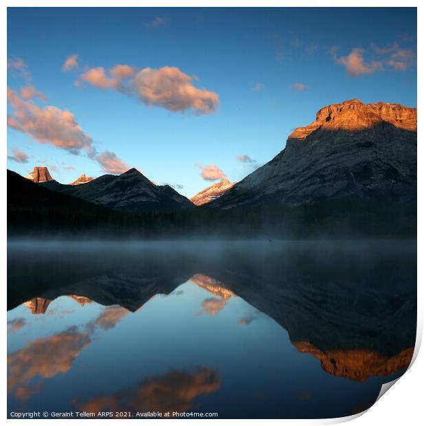 Wedge Pond at sunrise, Kananaskis Country, Alberta, Canada Print by Geraint Tellem ARPS