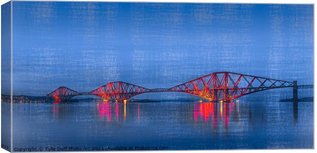 Forth Rail Bridge Scotland  Canvas Print by Tylie Duff Photo Art
