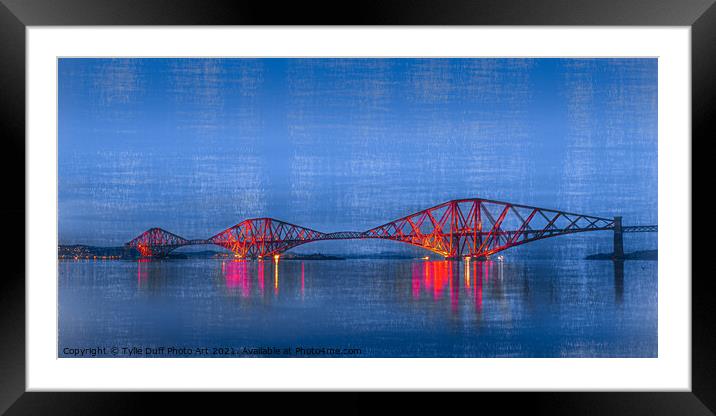 Forth Rail Bridge Scotland  Framed Mounted Print by Tylie Duff Photo Art