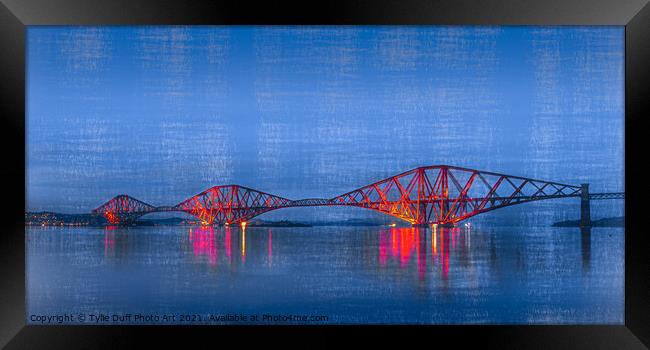 Forth Rail Bridge Scotland  Framed Print by Tylie Duff Photo Art