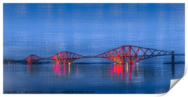 Forth Rail Bridge Scotland  Print by Tylie Duff Photo Art