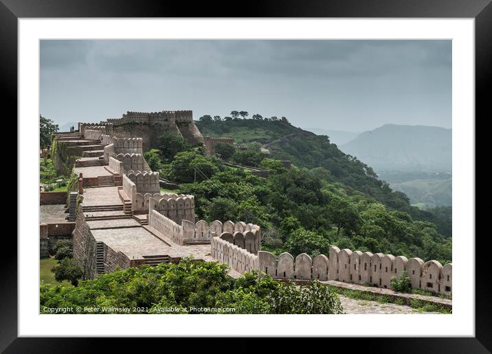 The Great Wall of India Framed Mounted Print by Peter Walmsley