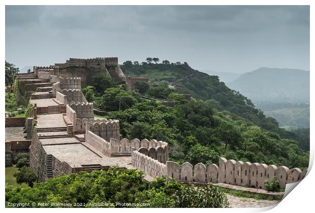 The Great Wall of India Print by Peter Walmsley